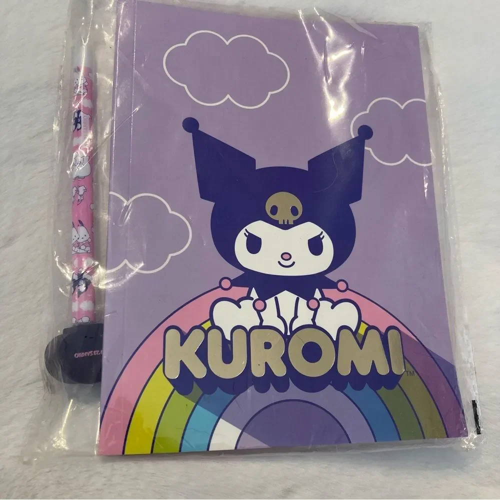 Kuromi Notebook and Pen Set Sanrio 2 Piece Gift Journal New